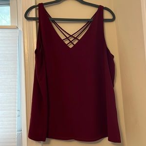 Large Express Maroon Top